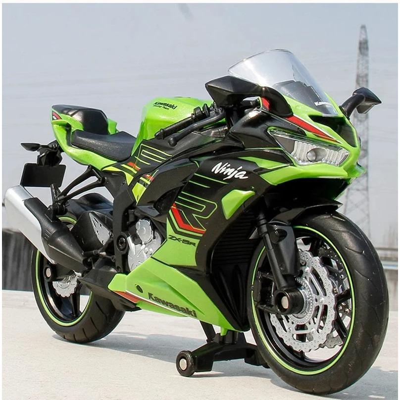 1/12 Kawasaki Ninja ZX-6R гоночный кросс-кантри мотоцикл модель имитация металл уличная модель мотоцикла коллекция детские игрушки подарок