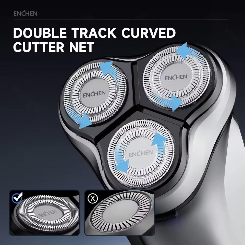 Xiaomi ENCHEN Blackstone Electric Rotary 3D Shaver Type-C Quick Charging Precision Trimmer And Safety Lock Razor