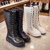 Girls' High-Top Princess Boots: Fashion Show Performance Simple Long Boots