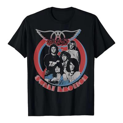 Aerosmith Aerosmith Американская хард-рок группа Прямой впрыск Свободная Мужская Женская Футболка с коротким рукавом