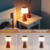 Lampe de table NETTLIFE Chevet LED sans fil 3600mAh 4W Rouge Tactile