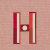 Hermes Faubourg Corner Letter Logo Cotton Storage Clutch Large Women clutch Orange Raspberry-Red H103753M03