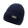 Hat Men'S Winter Knitted Hat Fleece Thickened Warm Wool Hat Cotton Hat Winter Outdoor Riding Windproof Cold Hat