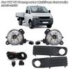 Светодиодные противотуманные фары для VW T5 Transporter Multivan Caravelle 2003-2010 Серый корпус противотуманной фары Решетка Жгут проводов Комплект переключателей Аксессуары