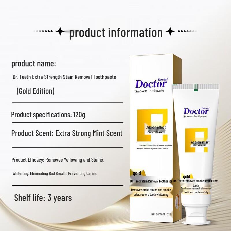 Dr. Tooth Gold Anti-Stain Toothpaste