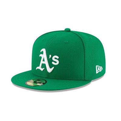 Кепка New Era Authentic с плоским козырьком MLB ACPERF OAKATH 25J, Дуб/Альтернативный 8, ALT,