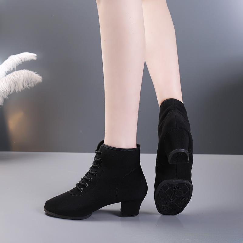 Продаются хорошо дышащие туфли женские танцевальные туфли на шнуровке каблуки женские бальные латинские танцевальные туфли Высокая помощь большой размер 34-41