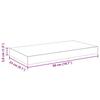 Floating Shelves Set (4 pcs) High Gloss Black 50 x 23 x 3.8 cm MDF