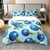 Blueberries Duvet Cover Sets Queen King Lightweight Quilt Covers Bedroom Decor Farmhouse Summer Fruits Bedspread Covers No Quilt