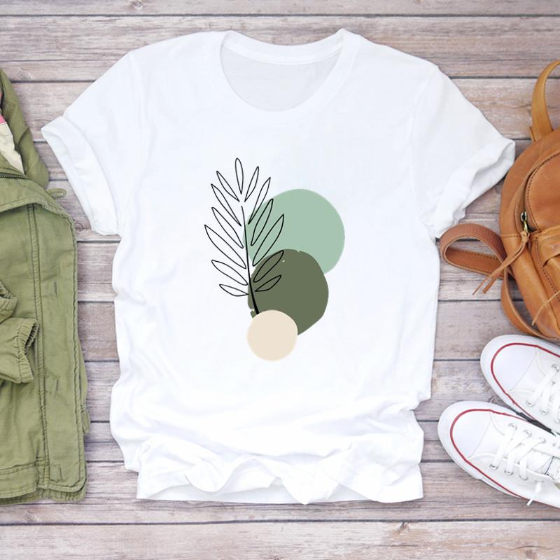 (Азиатский размер)Женская футболка с принтом в стиле акварели, тренд 90-х годов, милая женская футболка, модная футболка, одежда, повседневная футболка с коротким рукавом и графикой
