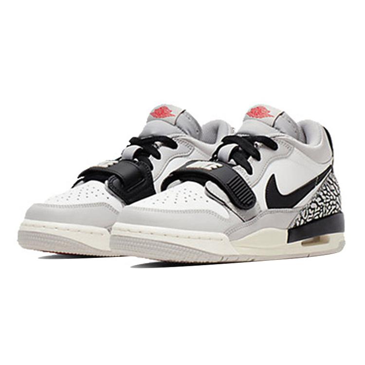 Jordan Legacy 312 Low Tech Grey Fire Red Black GS CD9054-101