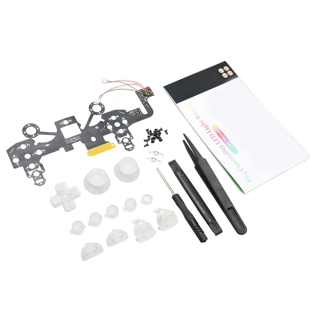 Подсвеченные кнопки D-Pad Face 8 цветов 19 режимов DIY набор для замены светодиодных кнопок для контроллера PS4