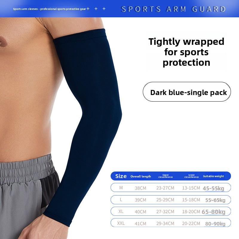 Sunscreen Arm Sleeves for Basketball, Volleyball, Running, Cycling, Sports Protection Gear, Breathable and Elastic Fishing Ice Silk Sleeves