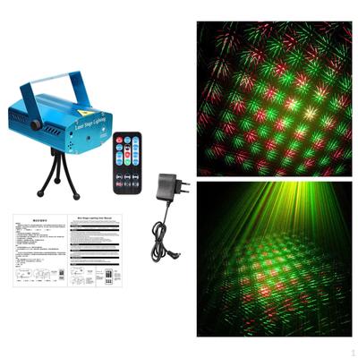 Светодиодный сценический свет 7 цветов RGB стробоскопическая проекторная лампа для уличных вечеринок вечеринка синий