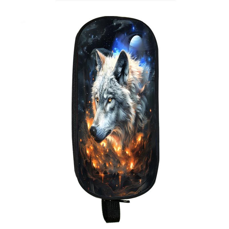 Капибара, кошка, собака, пеналы, лошадь, тигр, панда, пенал, сумка с волком, держатель, коробка для девочек, офисный студенческий органайзер, канцелярские принадлежности, школьные принадлежности