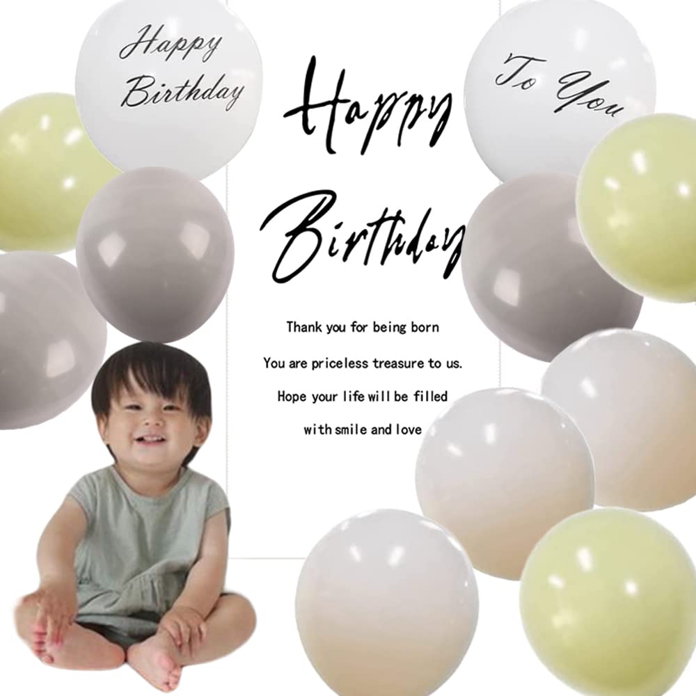 ZEZYXUFM День рождения Декоративный гобелен Тонкий Принт День рождения Гобелен День рождения С Днем Рождения Воздушный шар Макарон Телесного Цвета Воздушный шар Набор Подходящих