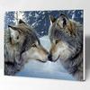 DIY алмазная живопись два волка набор для вышивки крестом мозаика искусство алмазная живопись полный круг/квадратный алмаз украшение дома