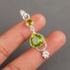 Редкий драгоценный камень Перидот 925 Стерлинговое серебро Ручная работа Женское ювелирное изделие Подвеска 2,00" PP-5-1