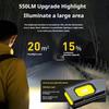ST7 PRO EDC Flashlight 550 Lumens Rechargeable LED Flashlight with Magnetic Base and Pocket Clip Compact Work Light ABS Material