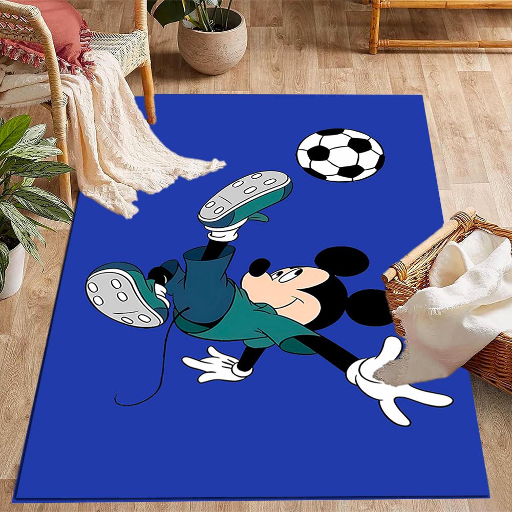 Mickey Mouse Castle Fantasy Area Rug Suitable for Hallway Kitchen Game Room Entryway Antislip Carpet Anime Office Decor Gift for Festivals