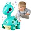 MAVEKID Baby Dinosaur 0 Years Electronic Light Up Crawling Dinosaur Automatically Avoids Comes with Music and LED Moving Toys for Educational 1 Year 2