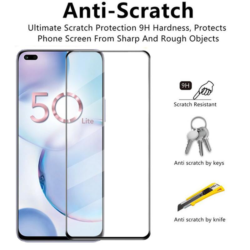 1 2 3 5 шт. полное покрытие закаленное стекло для HUAWEI Honor 50 Lite Защитная пленка для экрана HD Защитная пленка Honor 50Lite