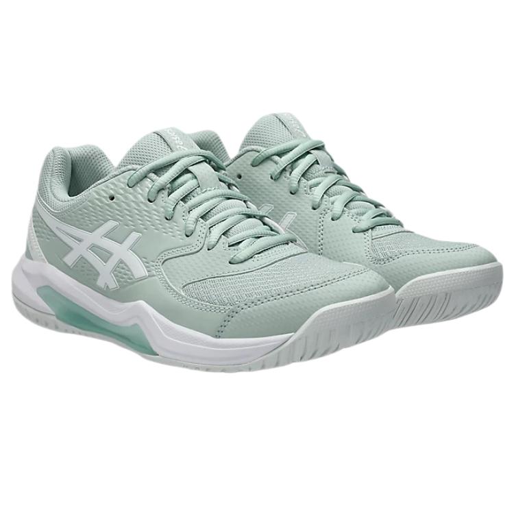 Asics Gel Dedicate 8 Low Top Tennis Shoes Women's Light Green Sneakers 1042A237-300