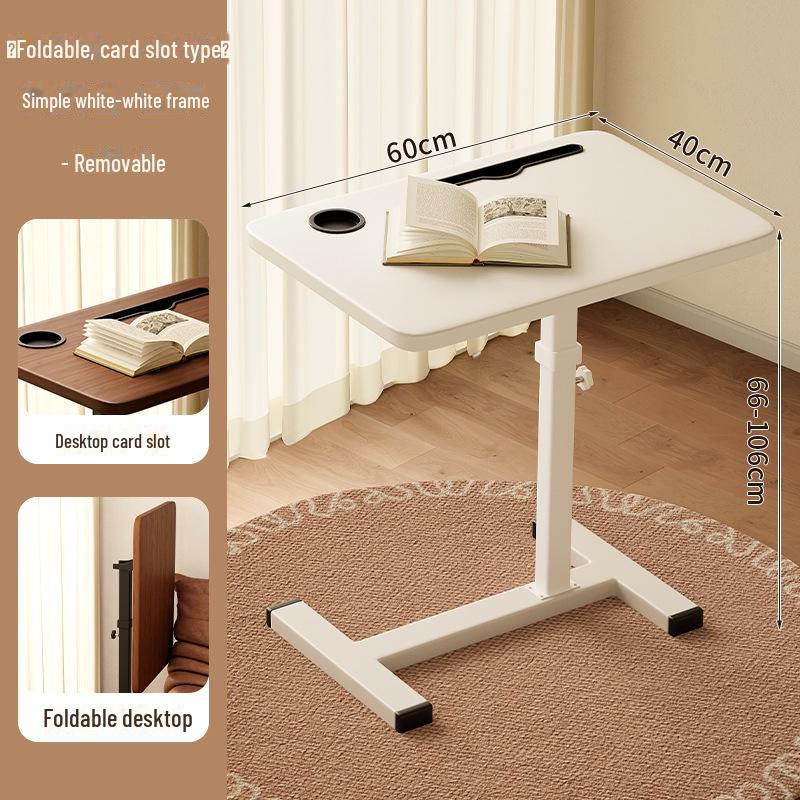Foldable Mobile Desk: Bedside, Sofa, or Study Table for Living Room or Bedroom.