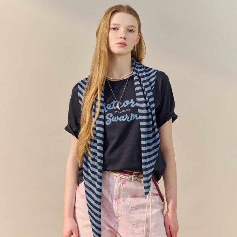 Maxza STripe Scarf SeT T shirT zf05qT002na