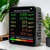 6-in-1 Air Quality Monitor: Formaldehyde, PM2.5, CO2, and TVOC Detection