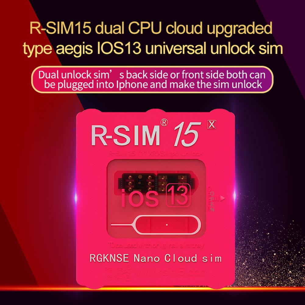 Universal SIM Unlock Card R-SIM15 Nano Card Widely Compatible for iPhone 11 XS/8/7/6 4G LTE iOS 12 13