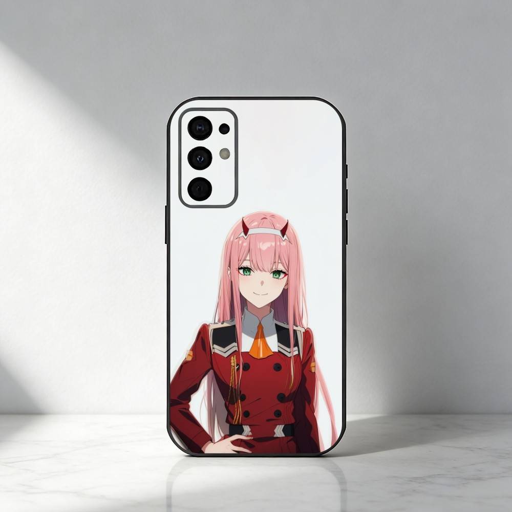 Чехол для телефона Аниме ZERO TWO для Samsung S25, S24, S21, S22, S23, S30, Ultra, S20, Plus, Fe, Note, 5G Черный