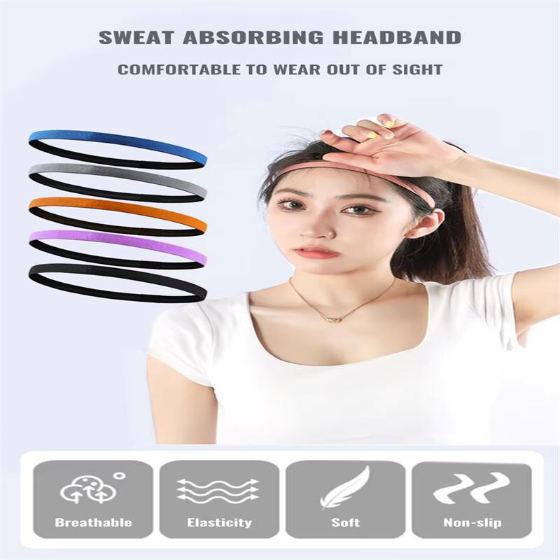 Спортивная повязка на голову для мужчин и женщин, впитывающая пот повязка для йоги, баскетбола, бега, футбола и фитнеса