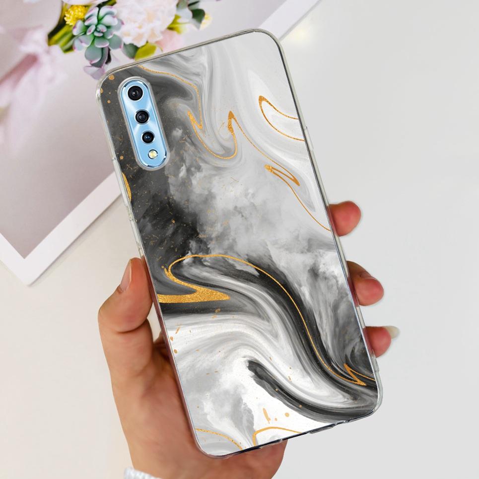 Для Vivo 1907 Vivo Y7s Y17s Чехол Задняя крышка Мультяшный Крутой стиль Животные Девичий Цветок Мода Мягкий ТПУ Силиконовый Бампер VivoY17s
