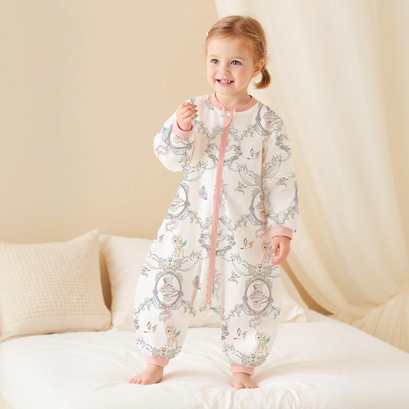 Baby Sleep Sack With Zipper Cotton Pajamas Infants Toddlers Anti-Bacterial Temperature Regulating A-Class