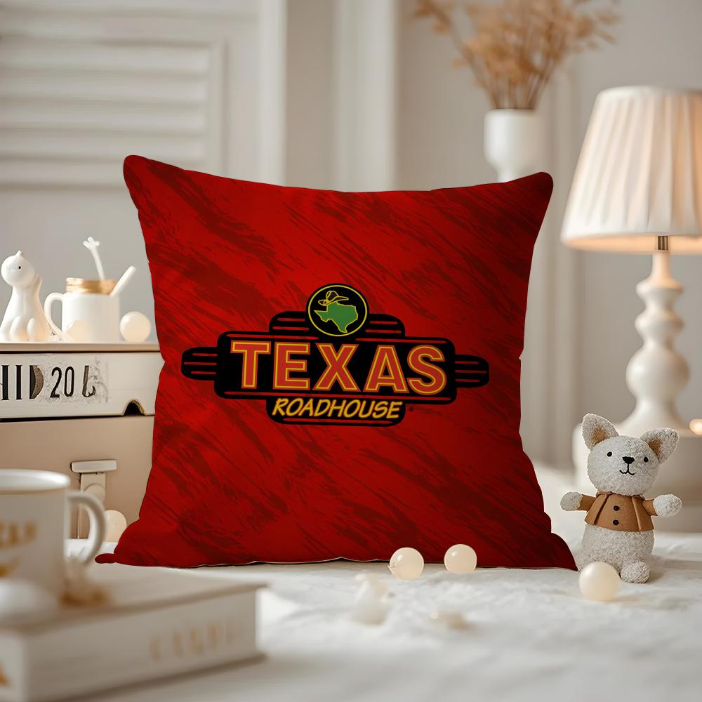 Чехол на подушку Texas Roadhouse, противопылевой, с потайной молнией, шелковистый короткий плюш, чехол на диванную подушку