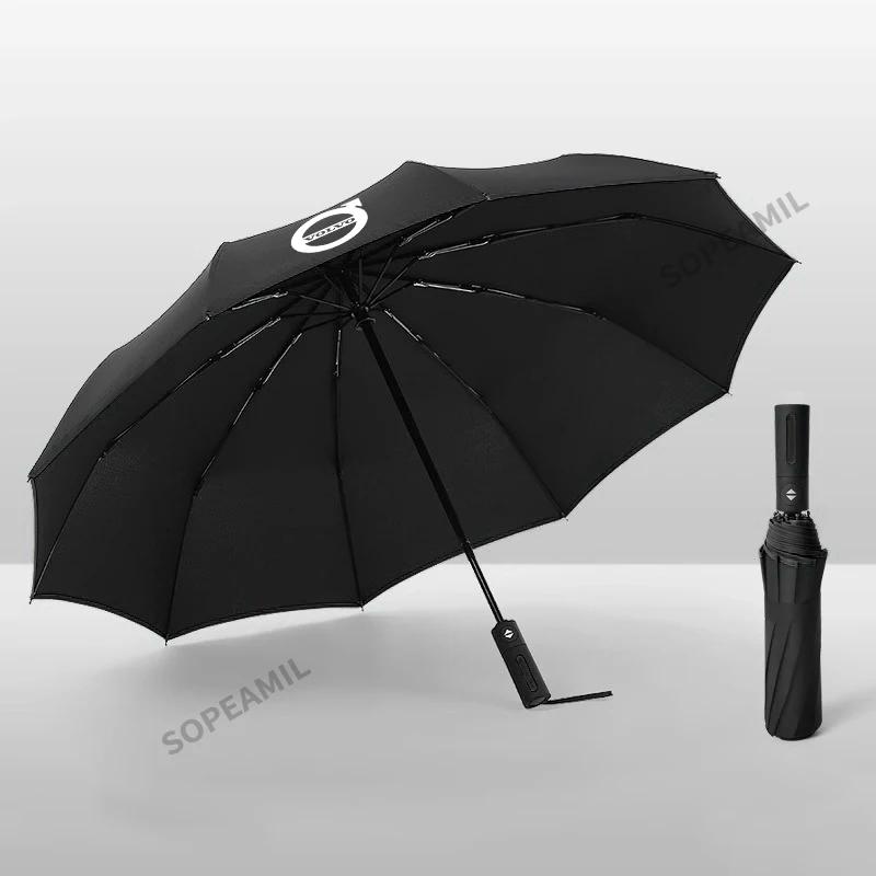 For Volvo XC40 XC60 XC70 XC90 C30 C70 S40 S60 S80 S90 V40 V60 V70 V90 Car Umbrella Automatic Folding UV Sun Protection Sunshade