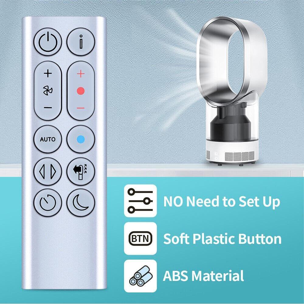 Пульт дистанционного управления вентилятором-обогревателем с горячим и холодным воздухом для Dyson HP04 HP05 HP06 HP09, серебристый