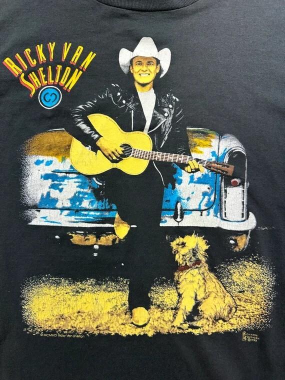 Vintage Ricky Van Shelton Black Cotton All size S345XL TShirt Unisex T-Shirt