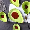 Internet Celebrities Ins Same Cute Avocado Ceramic Plate Household Fruit Salad Plate Snack Plate Creative Plate Small Plate