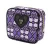 Квадратная косметичка ANNA SUI (Фиолетовый Примерно. 11см x 13см x 5см) Женский кейс-аксессуар с принтом сердечек 000151-0004-01