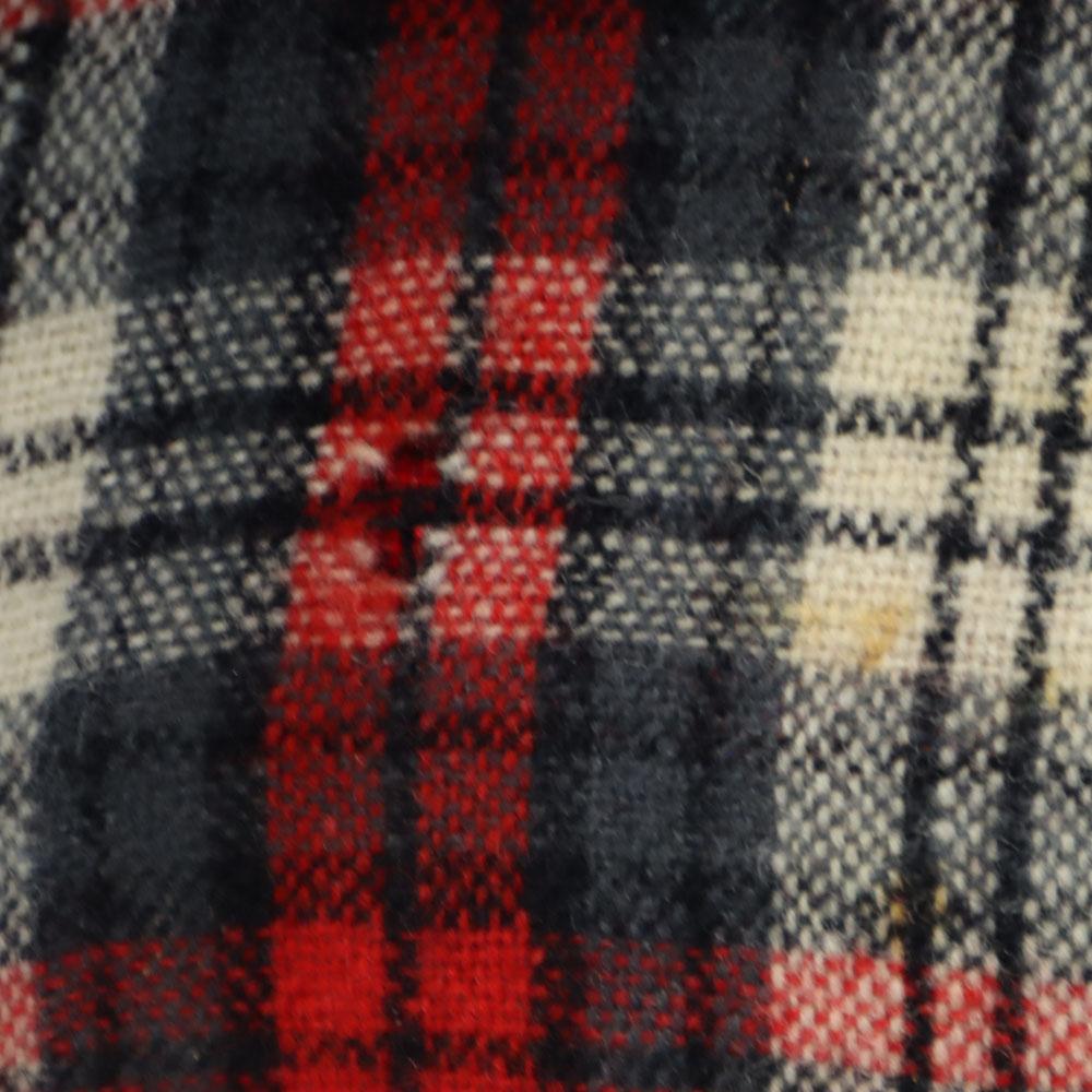 McGregor 60-е годы Сделано в США шерсть винтажная рубашка с открытым воротником в клетку с длинным рукавом с открытым воротником мужская б/у