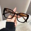 New Cat's Eye Plain Glasses Frame Women's Fashion PC Eyewear Frame Flat Glasses Luxury Anti Blue Light Optical Glasses
