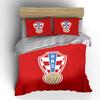 Red Croatian football emblem. Bedding sets Duvet cover sets Duvet covers Pillowcases(1* Duvet Cover 2* Pillowcases without duvet insert)