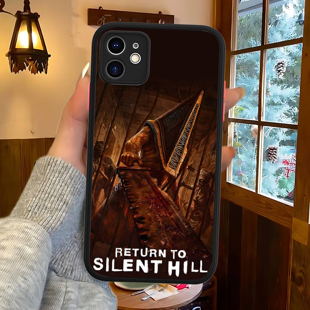 Хоррор Игры S-Silent H-Hill Для Силиконового Матового Чехла Телефона Для IPhone 16 Pro Max 15 14 13 12 11 X XS MAX