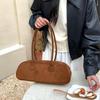 Underarm Baguette Bag Women's Retro Suede Bag Niche Suede Handheld Shoulder Bag Women