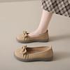 Women's Flat  2024 Summer New Fashion Round Toe Women's Shoes Casual Bow Tie Shoes Non-Slip Shallow Mouth Shoes Zapatos