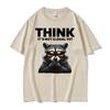 Think It's Not Illegal Yet Funny Raccoon Meme T ShirtUnisex Fashion Humor Short Sleeve T-shirts Casual O-Neck Cotton T-shirt