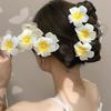 Bohemian Plumeria Flower Hair Claw Women Ponytail Hairpin Hair Crab Barrettes for Girls Sweet Hair Accessories Headwear