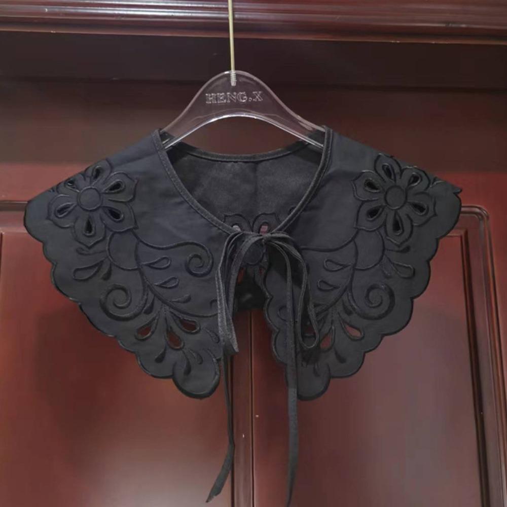 Collar Insignia Women's Lace Collar Organza Embroidery Detachable Shirt New Bow Fake Collar